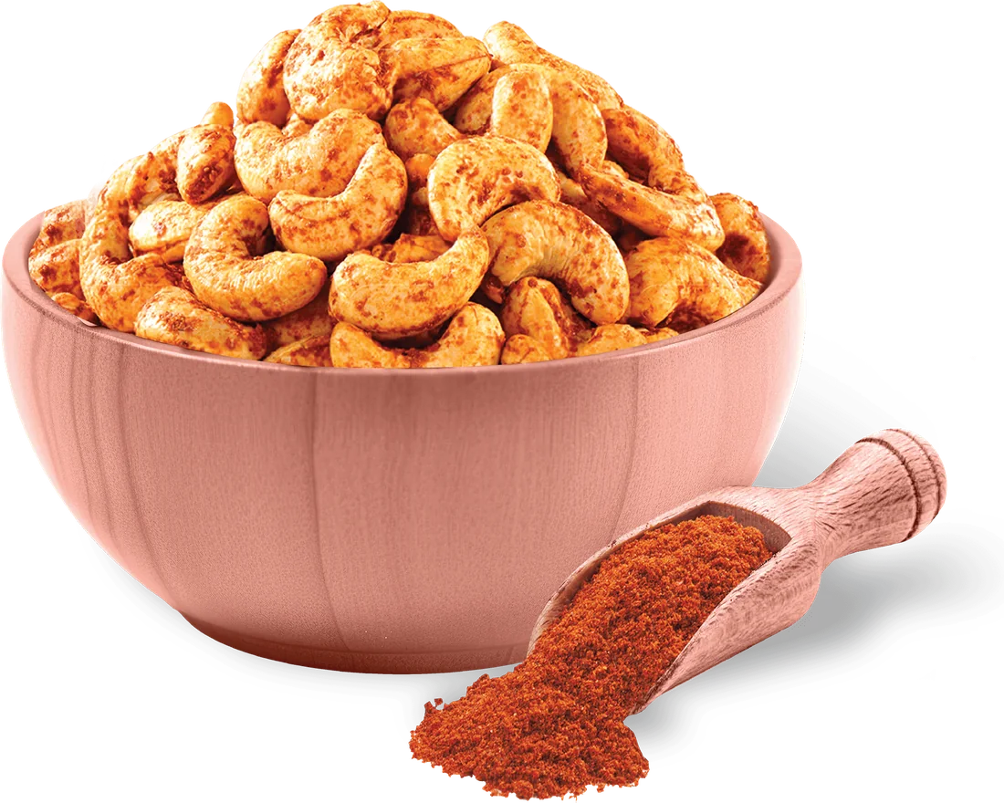 A bowl of Roasted Chilli Cashews